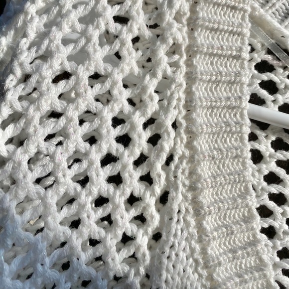 a.n.a white iridescent knit sweater - Picture 4 of 4